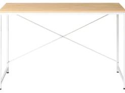 Scrivania ANDASTE Marrone chiaro/Bianco 120 cm 60 cm