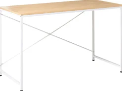 Scrivania ANDASTE Marrone chiaro/Bianco 120 cm 60 cm