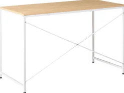 Scrivania ANDASTE Marrone chiaro/Bianco 120 cm 60 cm