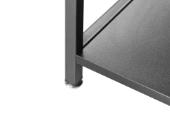 Scrivania CADDO Nero 120 cm 60 cm con Ripiani