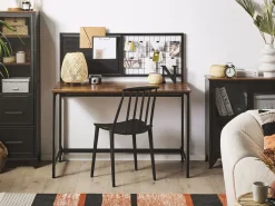 Scrivania con organizer VINCE Nero 118 cm 60 cm