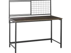 Scrivania con organizer VINCE Nero 118 cm 60 cm