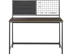 Scrivania con organizer VINCE Nero 118 cm 60 cm