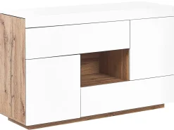Scrivania Credenza a 2 ante GORAN Bianco