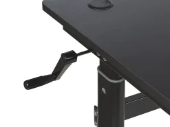 Scrivania da gaming regolabile manualmente DURBIN Nero 120 cm 60 cm LED RGB
