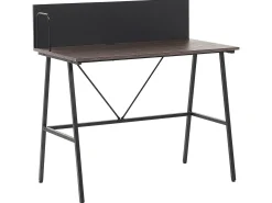 Scrivania HASTINGS Marrone/Nero 100 cm 52 cm