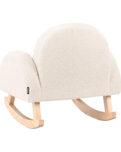 Sedia a dondolo per bambini HUG Bouclé Beige chiaro
