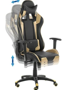 Sedia da gaming KNIGHT Pelle sintetica Oro
