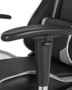 Sedia da gaming KNIGHT Pelle sintetica Argento