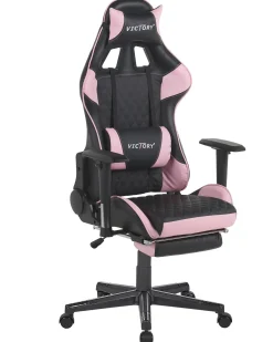 Sedia da gaming VICTORY Pelle sintetica Rosa