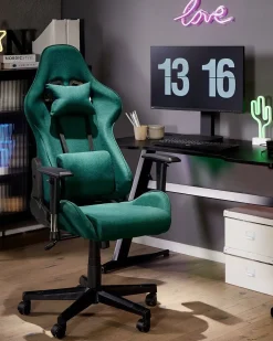 Sedia da gaming WARRIOR Verde scuro