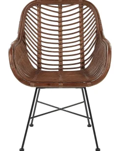 Sedia da pranzo CANORA Rattan Marrone