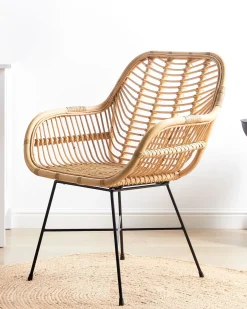 Sedia da pranzo CANORA Rattan Naturale