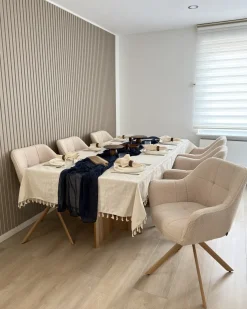 Sedia da pranzo HAYDEN Bouclé Beige chiaro