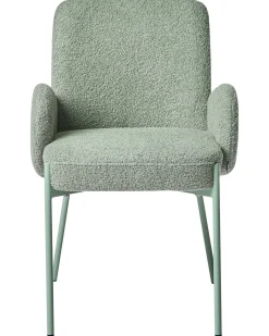 Sedia da pranzo MAGEE Bouclé Verde chiaro