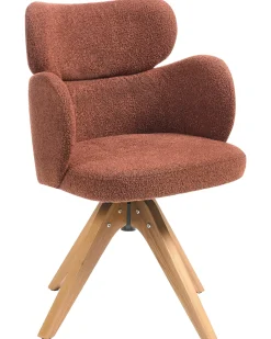 Sedia da pranzo MARCY Bouclé Arancione