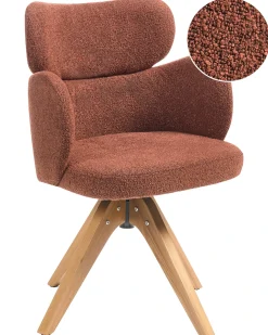 Sedia da pranzo MARCY Bouclé Arancione