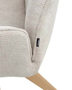 Sedia da pranzo MOKENA Lino sintetico Beige chiaro