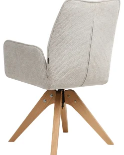 Sedia da pranzo MOKENA Lino sintetico Beige chiaro