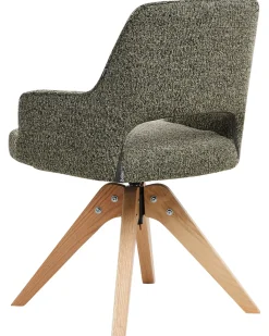 Sedia da pranzo MORAVIA Bouclé Verde
