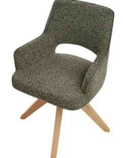 Sedia da pranzo MORAVIA Bouclé Verde