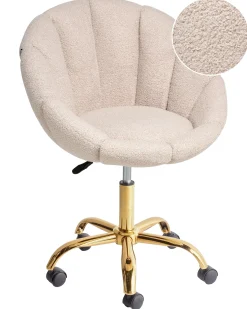 Sedia da scrivania ANNABELLE Bouclé Beige