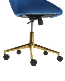 Sedia da scrivania BARDSDALE Velluto Blu marino