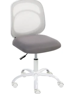 Sedia da scrivania BLISSFUL Tessuto Grigio