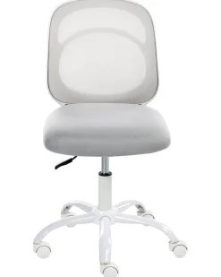 Sedia da scrivania BLISSFUL Tessuto Grigio chiaro