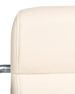 Sedia da scrivania CANDOR Pelle sintetica Bianco sporco