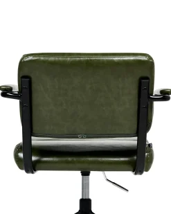Sedia da scrivania CANDOR Pelle sintetica Verde scuro