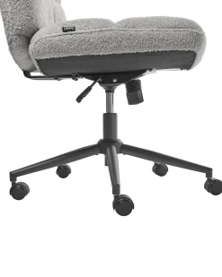 Sedia da scrivania CATLIN Bouclé Grigio chiaro
