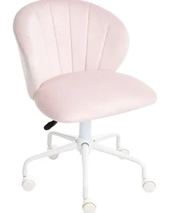 Sedia da scrivania CHEERFUL Velluto Rosa pastello