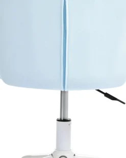 Sedia da scrivania CHEERFUL Velluto Azzurro