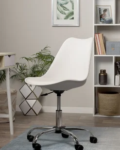 Sedia da scrivania DAKOTA Pelle sintetica Bianco