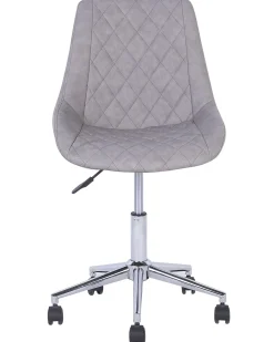 Sedia da scrivania MARIBEL Pelle sintetica Grigio chiaro