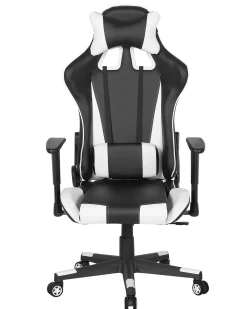 Sedia da ufficio GAMER Pelle sintetica Bianco