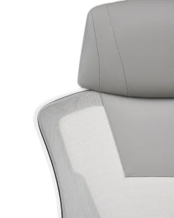 Sedia da ufficio IGNIS Pelle sintetica Grigio chiaro