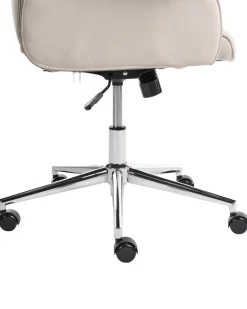 Sedia da ufficio PILOT Velluto Beige chiaro