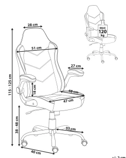 Sedia da ufficio TRIUMPHER Pelle sintetica Bianco sporco