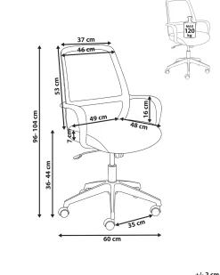 Sedia da ufficio VELTO Tessuto Nero