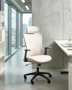 Sedia da ufficio ZYVEN Tessuto Beige