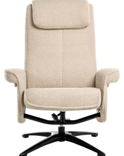 Sedia reclinabile GERAS Bouclé Beige