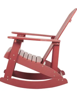 Sedia a dondolo da giardino ADIRONDACK Rosso
