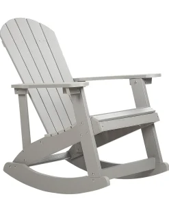Sedia a dondolo da giardino ADIRONDACK Grigio chiaro