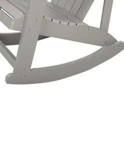 Sedia a dondolo da giardino ADIRONDACK Grigio chiaro