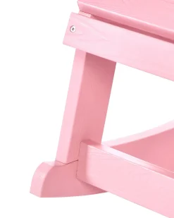 Sedia a dondolo da giardino per bambini ADIRONDACK Rosa pastello