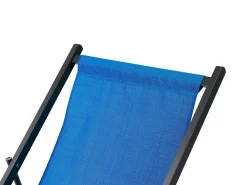 Sedia a sdraio pieghevole LOCRI II Metallo Blu