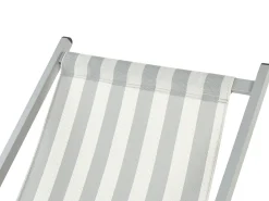 Sedia a sdraio pieghevole LOCRI II Metallo Grigio chiaro
