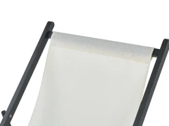 Sedia a sdraio pieghevole LOCRI II Metallo Beige chiaro